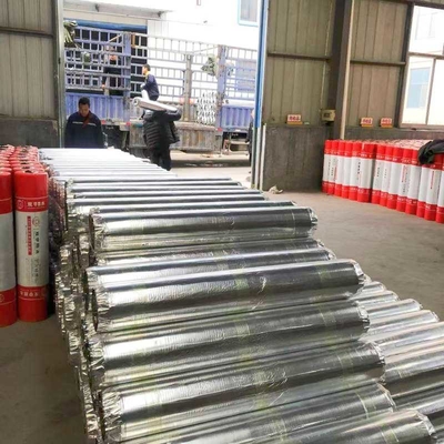 Buildings Self Adhesive Waterproof Membrane Roll 1.5mm Colored Aluminum Film Surface